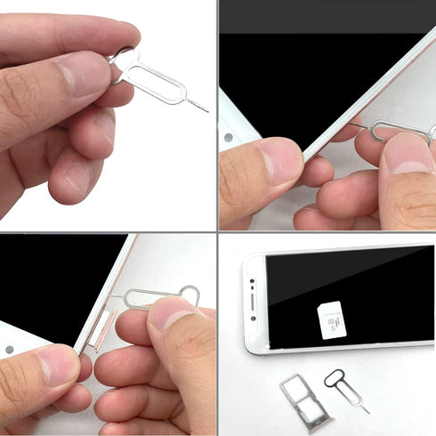 32 Pieces SIM Card Removal Openning Tool Tray Eject Pins Needle Opener Ejector Compatible with All iPhone Apple iPad HTC Samsung Galaxy Cell Phone...