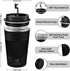 12 oz Stainless Steel Vacuum Insulated Tumbler - Coffee Travel Mug Spill Proof with Lid - Thermos Cup for Keep Hot/Ice Coffee,Tea and Beer (3rd Bl...