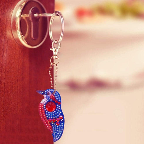 Gocelyn DIY Diamond Painting Keychains Birds Full Drill Kits Art, DIY Keychain Ornaments Mosaic Making for Key Ring Phone Handbag Decor......