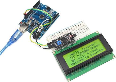 20x4 2004 LCD Display Module with IIC/I2C/TWI Serial Interface Adapter (Yellow Green/2004)...