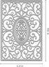 Metal Oval Rectangle Lace Flower Frame Cutting Dies, Symmetry Hollow Pattern Background Die Cuts for Card Making Stencil Embossing Tool Scrapbooki...