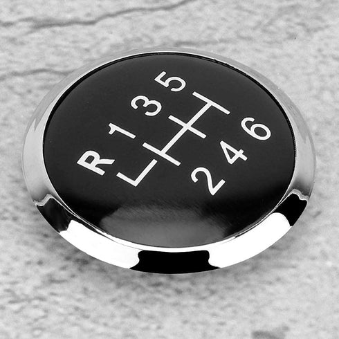 Gear Knob Cover Trim, Car 6 Speed Gear Shift Knob Stick Cover Emblem Badge Trim for T5 T5.1 Gp 2003-2011...