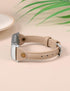 Wearlizer Leather Band Compatible with Fitbit Charge 5 Bands/Fitbit Charge 6 Bands for Women Men, Slim Leather Watch Strap Replacement Wristband A...