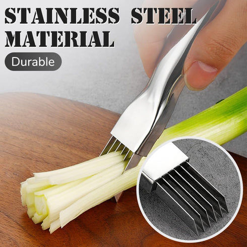2024New Shred Silk The Knife, Scallion Shredder?Multifunctional Vegetable Cutter & Slicer?Kitchen Vegetable Cutter Sharp Scallion Shredding Cutter...