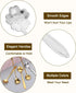 uxcell 4Pcs Stainless Steel Flower Spoons 5 Inch Cherry Blossom Shape Coffee Spoon Small Teaspoon Dessert Spoon for Espresso Sugar Cake, Silver...