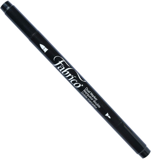 Tsukineko Versacraft Dual-Ended Fabrico Marker Color-Fast, Real Black...