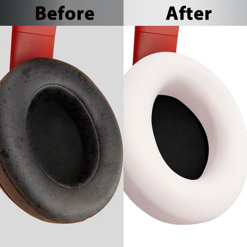 Adhiper Silicone Ear Pads Cover Protector for Beats Studio 3 Headphone Cushions,Sweat-Proof and Washable Ear Cushions Cover for Beats Studio 3 Hea...