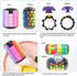 Magic 3D Puzzle Cube Rainbow Fidget Toys Cylinder Rotate Slide 7 Layers Educational Games for Kids Adults...