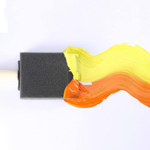 20 Pcs 2 Inch Foam Paint Brushes Wood Handle Sponge Brush Paint Sponges Painting Tools for Acrylic Painting Staining Varnishes...