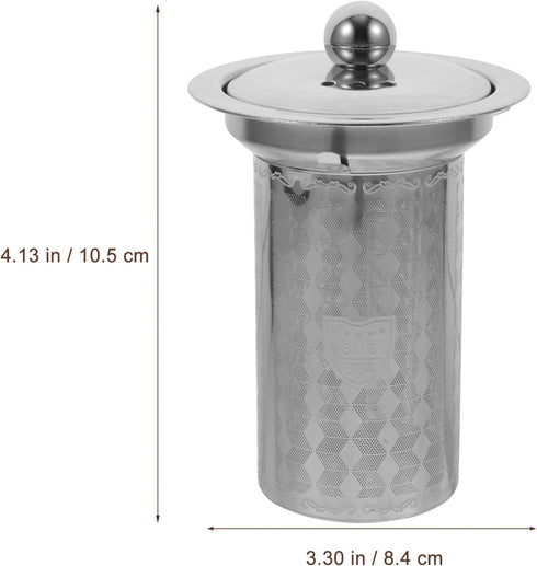HEMOTON Tea Infusers for Loose Tea: 2Pcs Stainless Steel Tea Strainers Fine Mesh Tea Steeper Tea Diffuser Teapot Replacement Tea Basket Insert for...