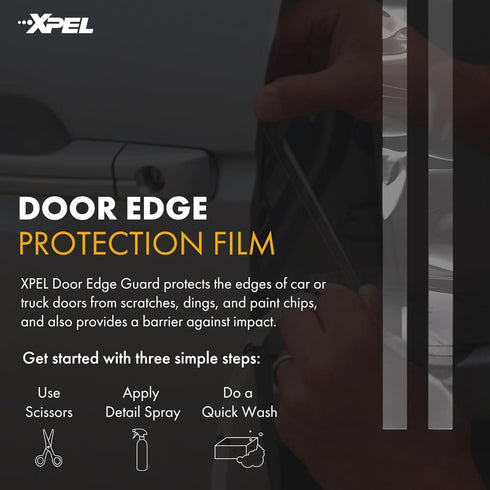XPEL Door Edge Guard Protection Film Roll, 3/8" x 12' - Car or Truck Doors, Protective Barrier Against Minor Scratches, Paint Chips, Door Edge Imp...