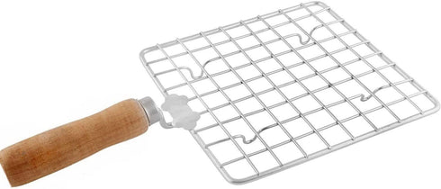 Big Stainless Steel Roasting Net,Stainless Steel Wire Roaster,Roaster,Cooking Rack for Chiken Grill,Roti Grill,Papad Grill,Color -Silver...