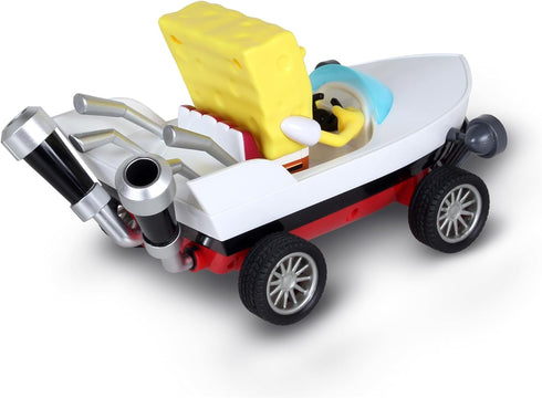 Nick Kart Racers - Pull Back SpongeBob Boatmobile; Straight from The game “Nickelodeon Kart Racers 3: Slime Speedway”; No batteries required; Grip...