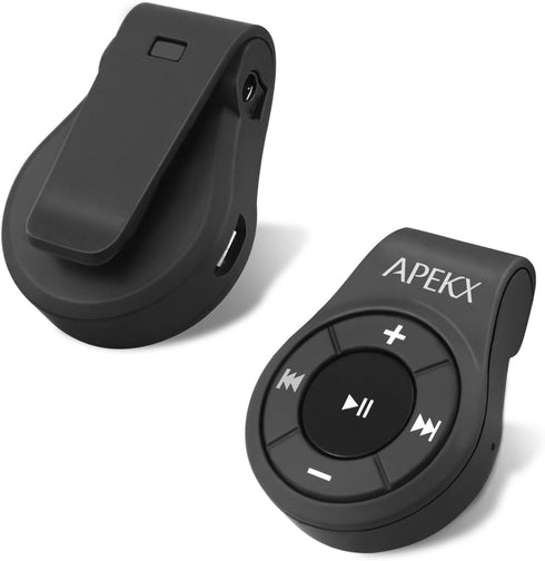 APEKX Clip Bluetooth Audio Adapter for Headphones, Headset, Speaker, Wireless Receiver with MIC for Hands-Released Call and Music...