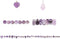Expo International Assorted Amethyst Gemstone Jewelry Making Beads...
