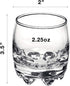 Bormioli Rocco Galassia Shot Glasses – Gift Set Of 6 Drinking Shot Cups With Elegant Curved Shape, Heavy Sham & Interlocking Feet – Short Shooter ...