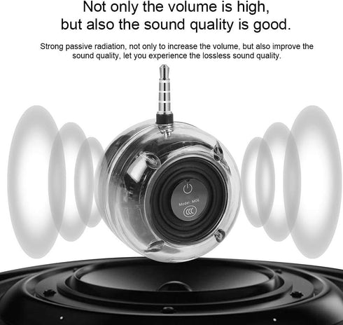 Cuifati Mini 3.5mm Plug Speaker, Soft HiFi Stereo Speaker, Pillow Speaker Portable Plug in Speaker with 3.5mm Aux Audio Input, for Cellphone PC La...