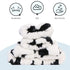 3 Pack Spa Headband and Wrist Washband Face Wash Set,Reusable Soft Makeup Headband Fleece Skincare Headbands for Washing Face Shower (Narrow Cow)...