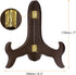 uxcell 7" Easel Plate Holder, Wooden Folding Display Stand Brown for Decorative Picture Frame...