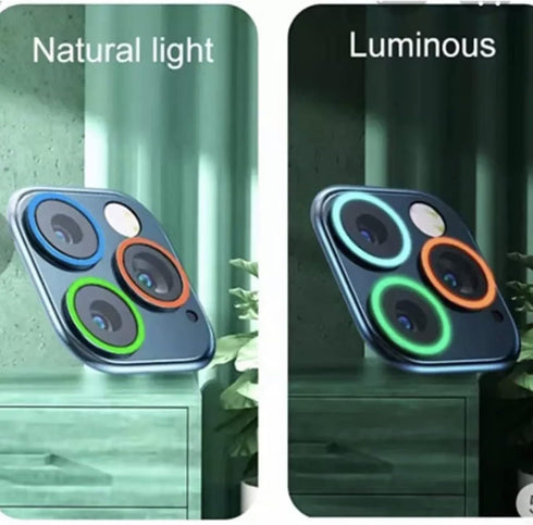 Luminous HD LED iPhone 13/13 Mini -13 Pro/Pro Max Camera Lens Protector (13" / 13" Mini, Blue)...