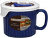 Corningware 1105119 20-Ounce Oven Safe Meal Mug with Vented Lid, Blueberry...