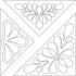 Quilting Creations Stencils for Machine and Hand Quilting | Set of 2 Reusable Motif and Triangular Design Plastic Quilt Stencil for Borders, Backg...