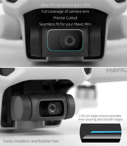Multifunctional Drone Accessories Set Kit Lens Hood + Lens Protective Film for DJI Mavic Mini/Mavic Mini 2...