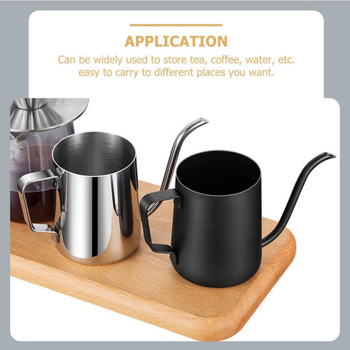 Coffee Pot Whistling Teapot Coffee Drip Pot Pour over Coffee Maker Stovetop Whistling Kettle Long Spout Kettle Whistling Teakettle Tea Strainer Go...
