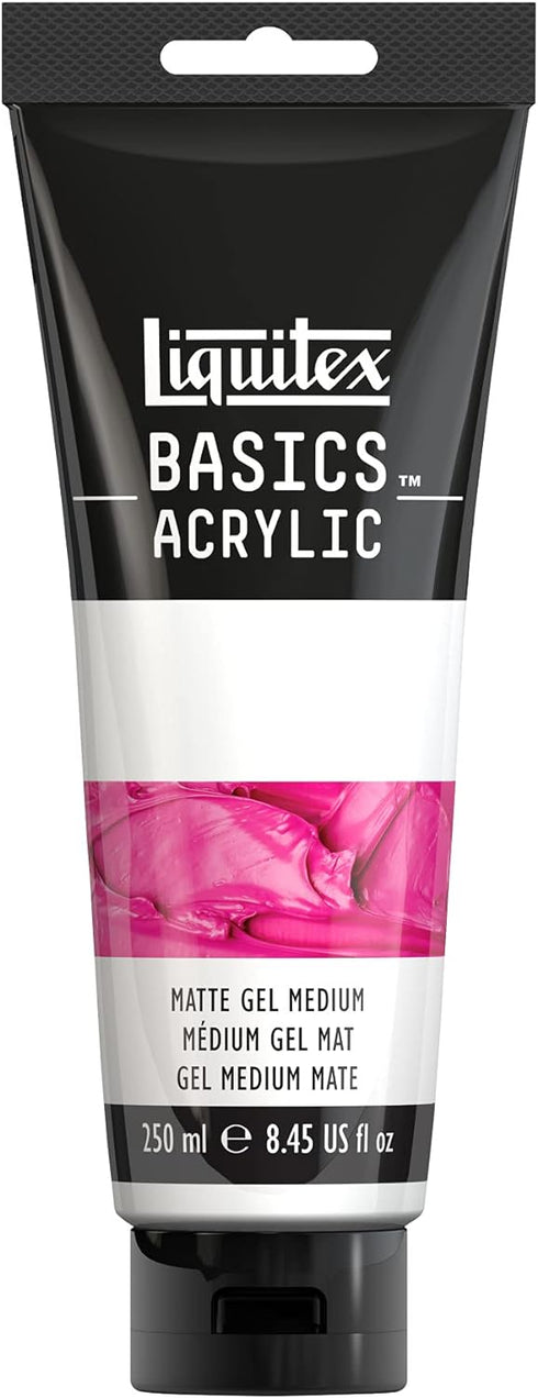 Liquitex BASICS Matte Gel Medium, 250ml (8.4oz) Tube...