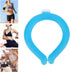 Neck Cooler,Wearable Hands Lasting Neck Cooling Tube Reusable Neck Cooling Ring Neck Cooler Tube for Summer Heat (Blue)...