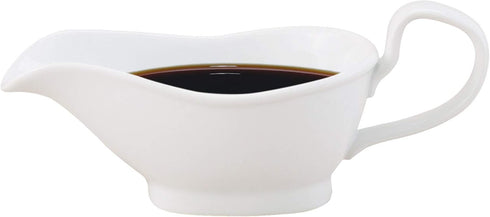 HIC Kitchen Gravy Boat, Fine Porcelain, 8-Ounce...