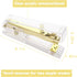 Gold Acrylic Stapler, Desktop Stapler, 25 Sheet Capacity, includes 1000 Staples and Staple Remover...