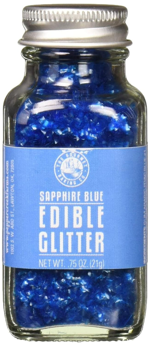 Pepper Creek Farms Edible Glitter, Blue Sapphire, 0.75 Ounce...