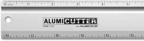 Alumicolor AlumiCutter Aluminum Straight Edge w/Blade for Office, School, Engineering and Framing, 18IN, Silver...