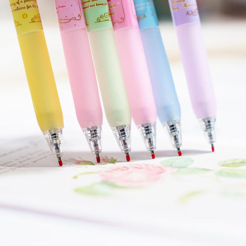 6 Pcs Cartoon Mechanical Pencils Melody Anime Black Pencil 0.5/0.7mm Kitty Kawaii Office School Supplies Cute Cat Stationery with 1 Lead Refill Se...