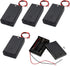 OLIREXD 5 Pack 3AA 3Slots x 1.5V AA Battery Holder with ON/Off Switch Battery Holder Case Storage Box with Wire Leads Screw Cap Case Back Cover...
