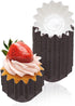 100 PCS Baking Cups Cupcake Liner Flared Brioche Standard Muffin Wrappers Greaseproof Coated Paper Cup for Wedding Birthday Holiday Party or Baby ...
