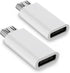 USB C to Micro USB Adapter, 2-Pack Type C Female to Micro USB Male Convert Connector Support Charge & Data Sync Compatible with Samsung Galaxy S7 ...