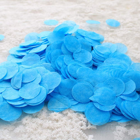 Blue Confetti 1 inch Tissue Paper Confetti Circles Filled Balloons or Table Party Decoration 5000 pcs...