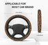 Leopard Steering Wheel Covers Non Slip Neoprene Steering Wheel Protector Cover Universal 15 Inch for Men Women...