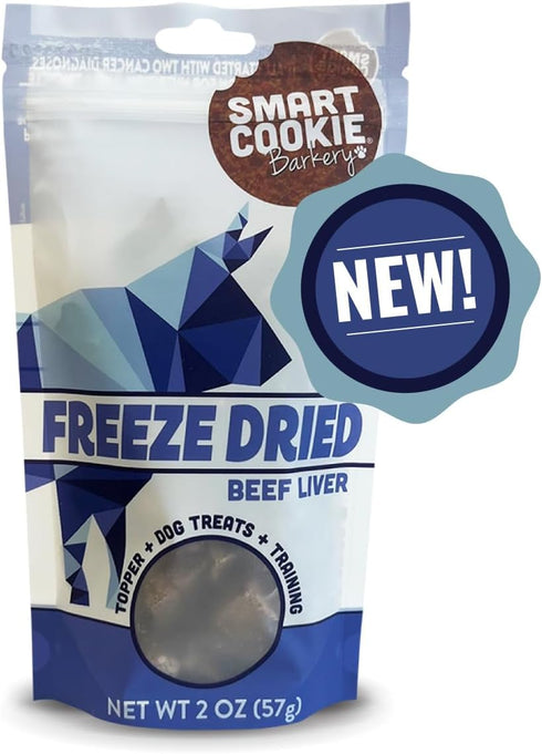 Freeze Dried Beef Liver Bites - Single Ingredient Beef Liver Dog Treats - Low Calorie Training Treats for Dogs - 2oz Bag, 1 Pack...