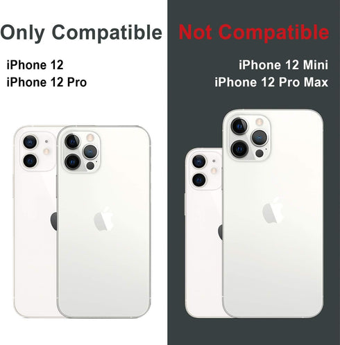 TORU CX PRO for iPhone 12 Pro/iPhone 12 Case Wallet | Protective Shockproof Heavy Duty Cover with Hidden Card Holder & Card Slot | Mirror & Wrist ...