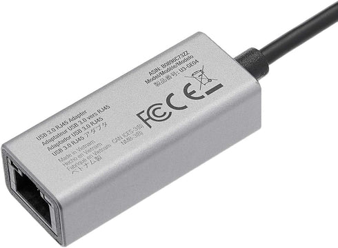 Amazon Basics Aluminum USB 3.0 Gigabit Ethernet Adapter, Gray, 1.97 x 0.83 x 0.59 inches...