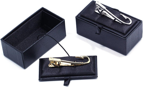 Fishing Hooks Tie Clips Bar Tacks Mens Silver Golden Tone Leisure Fishermen Sportsmen Fathers Dad Husband Activities...