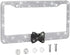 OTOSTAR 1 Pack Bling License Plate Frame with Ribbon Bow, Handcrafted Shiny Rhinestones Premium Stainless Steel 2 Holes License Plate Holder with ...