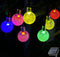 Solar String Lights Outdoor, 20ft Waterproof 30 LEDs 8 Modes Crystal Globe Solar String Fairy Lights Backyard Patio Christmas Lights for Holiday P...