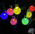 Solar String Lights Outdoor, 20ft Waterproof 30 LEDs 8 Modes Crystal Globe Solar String Fairy Lights Backyard Patio Christmas Lights for Holiday P...