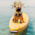 6PCS Pet Dog Cat Costume, Retro Pet Sunglasses, Adjustable Gold Chain Collar & Straw Hat, Funny Pet Accessories for Cat Puppy Small Medium Dog Bir...