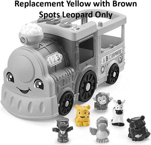 Replacement Part for Fisher-Price Little People Big ABC Animal Train Playset - HCL79 ~ Replacement Yellow with Brown Spots Leopard...