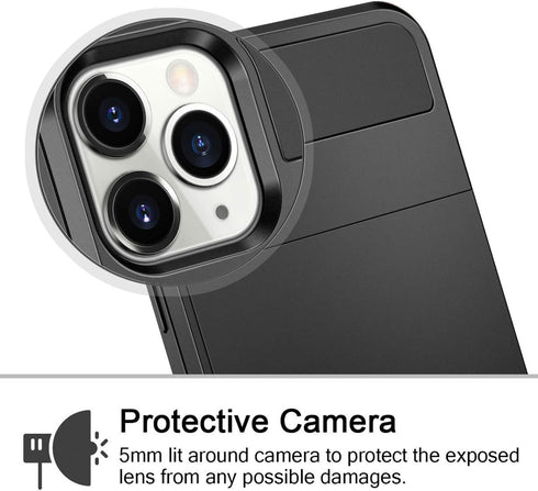 Vofolen Case for iPhone 11 Pro Max Case Wallet Credit Card Holder Slot Sliding Door Hidden Pocket Dual Layer Hybrid Bumper Armor Protective Hard S...